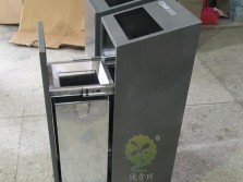滑軌室內高檔方形不銹鋼果皮箱